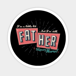 Father vintage retro tee smart slogan (dark colors) Magnet